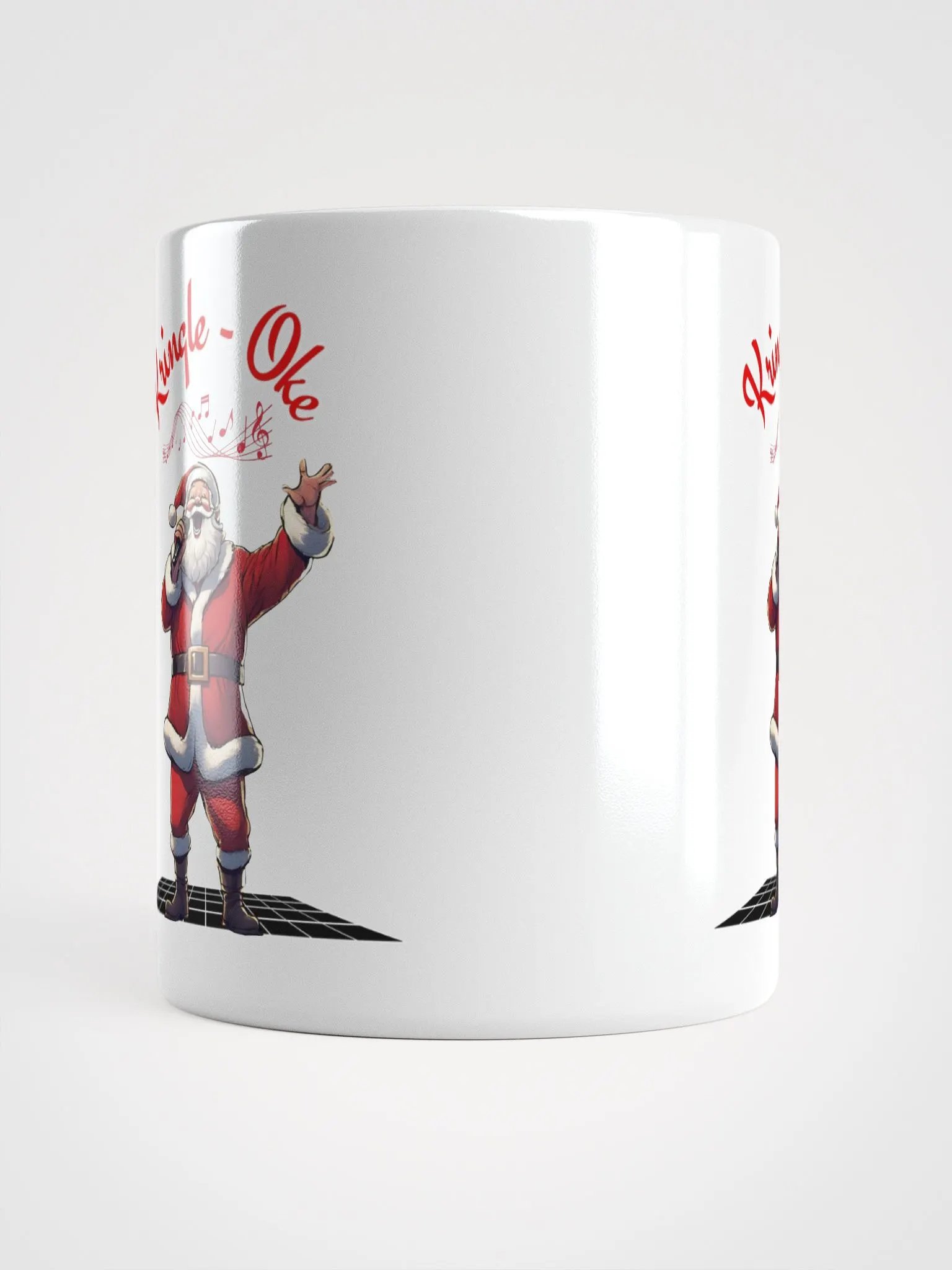 Kringle - Oke, Karaoke Singing Santa - Christmas White Mug product image (15)