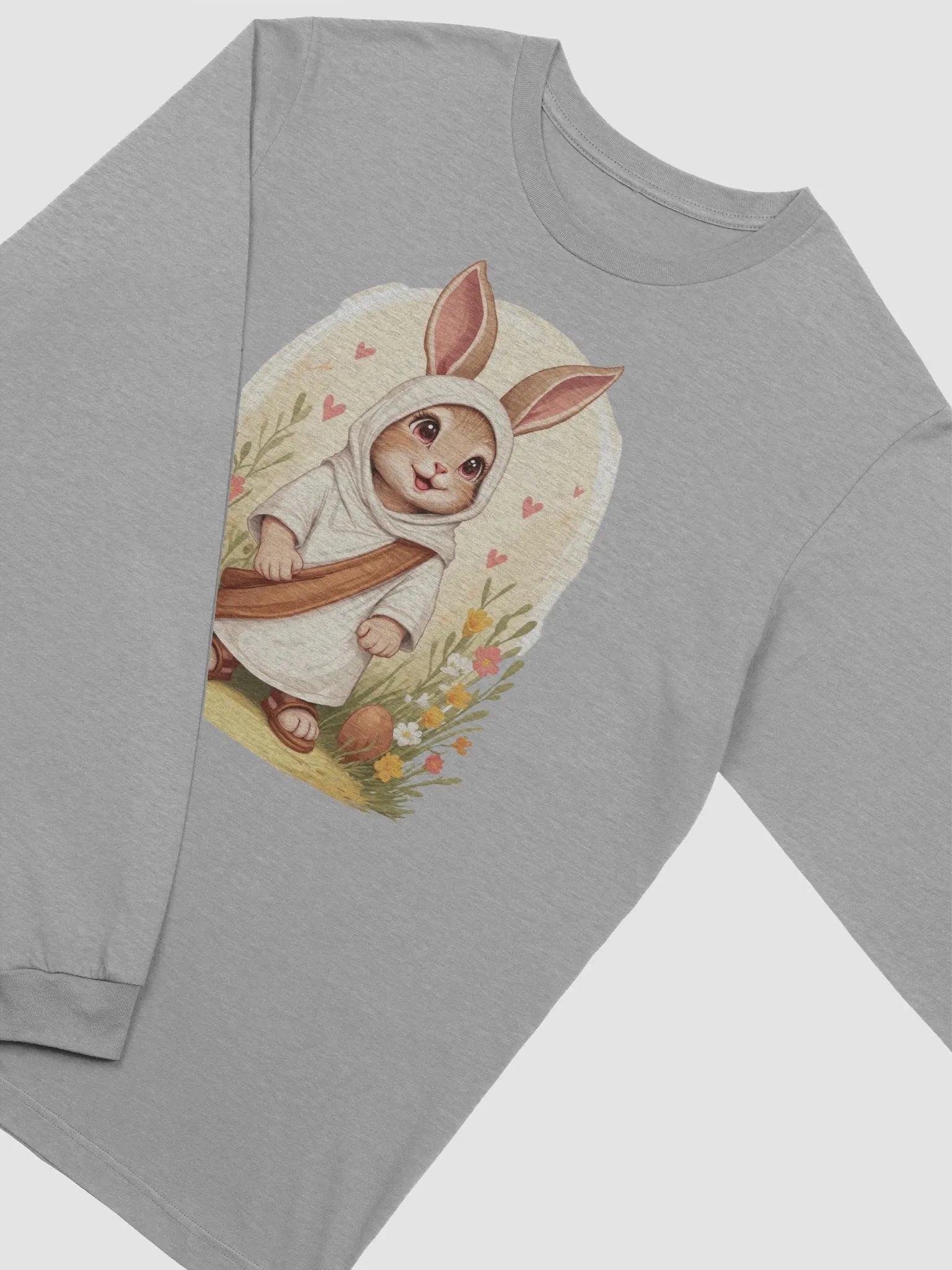 Whimsical Bunny Garden Long Sleeve Tee product image (28)