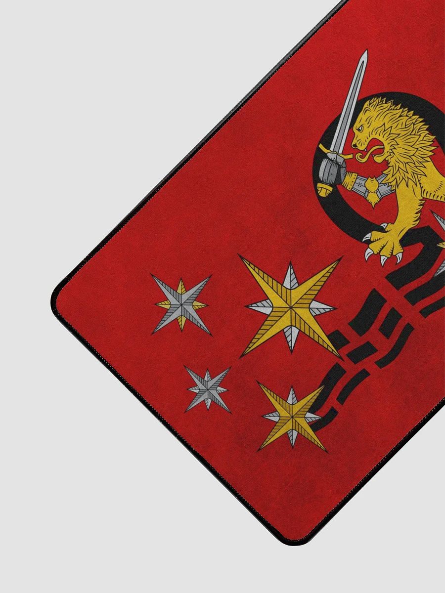 Desk Mat 15.5" x 31.5", Lion, Waves, Red product image (3)