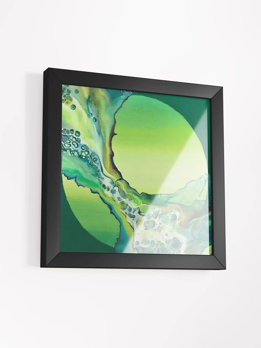 Emerald Enchantment Dutch Pour Art Print product image (3)