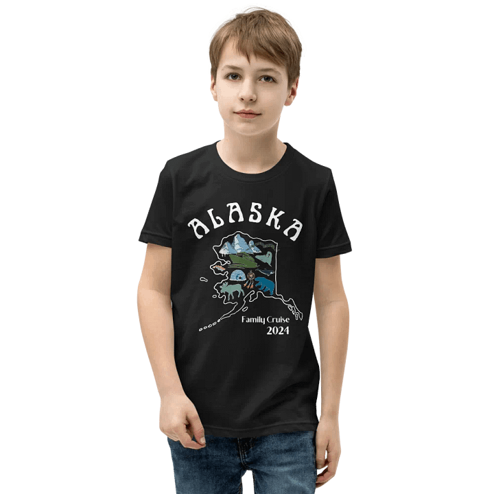 Alaska Cruise Family Matching Dark Shirt For Teens product image (1)
