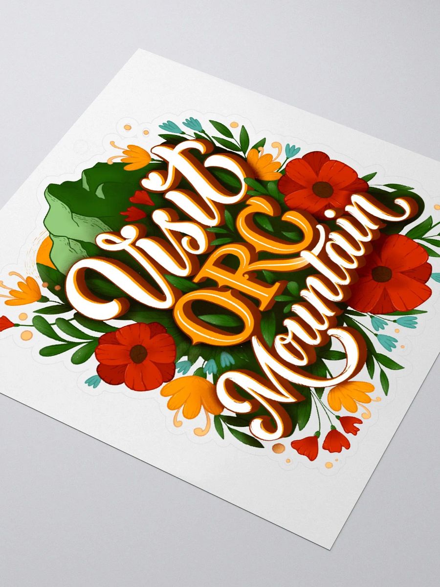 "Visit Orc Mountain" Sticker product image (3)