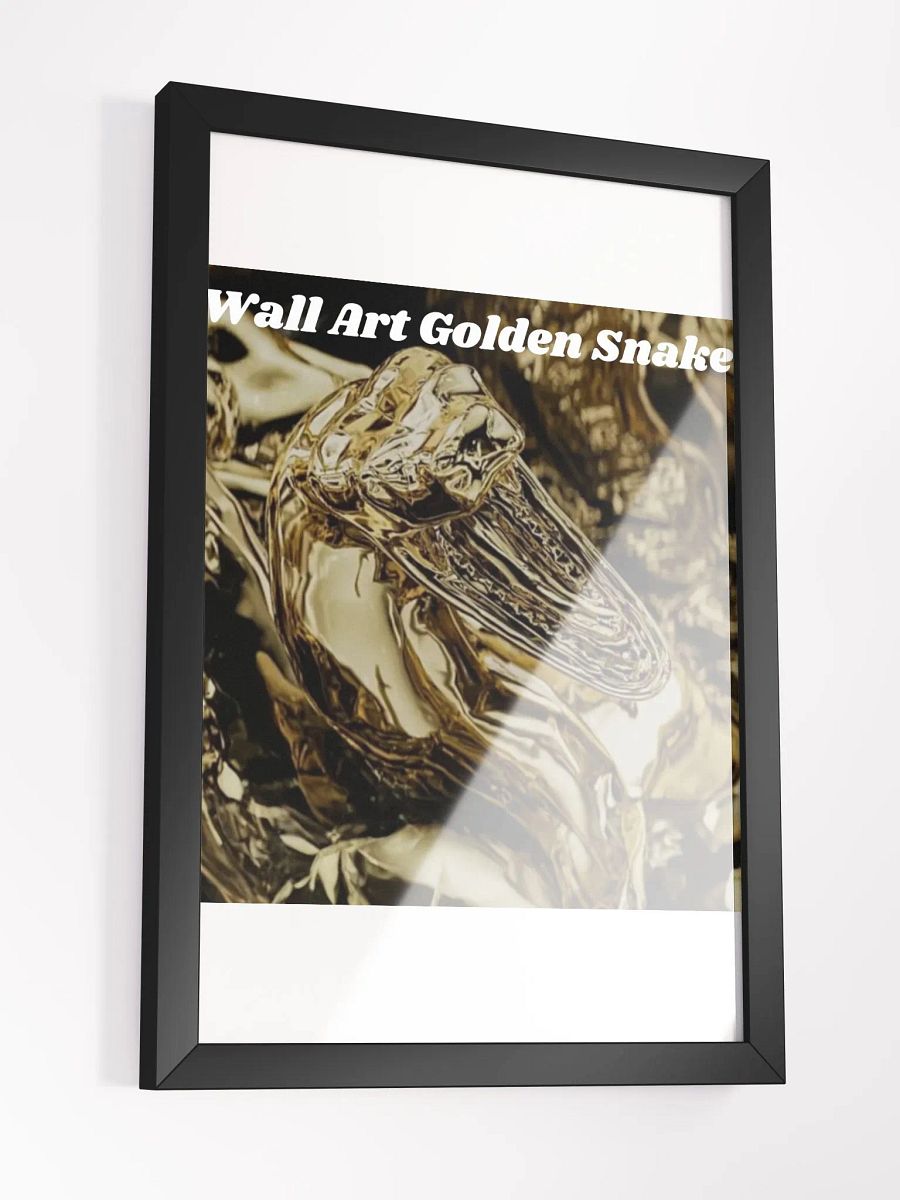 Wall Art Golden Snake Framed High-Quality Matte Poster (in) product image (3)