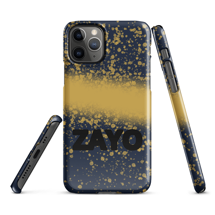 Elevate your iPhone's look with the Golden Specks Snap Case—a perfect blend of style and functionality. product image (1)