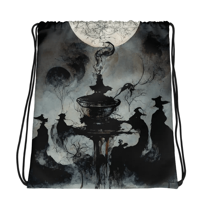 Moonlit Mystique Drawstring Backpack product image (1)