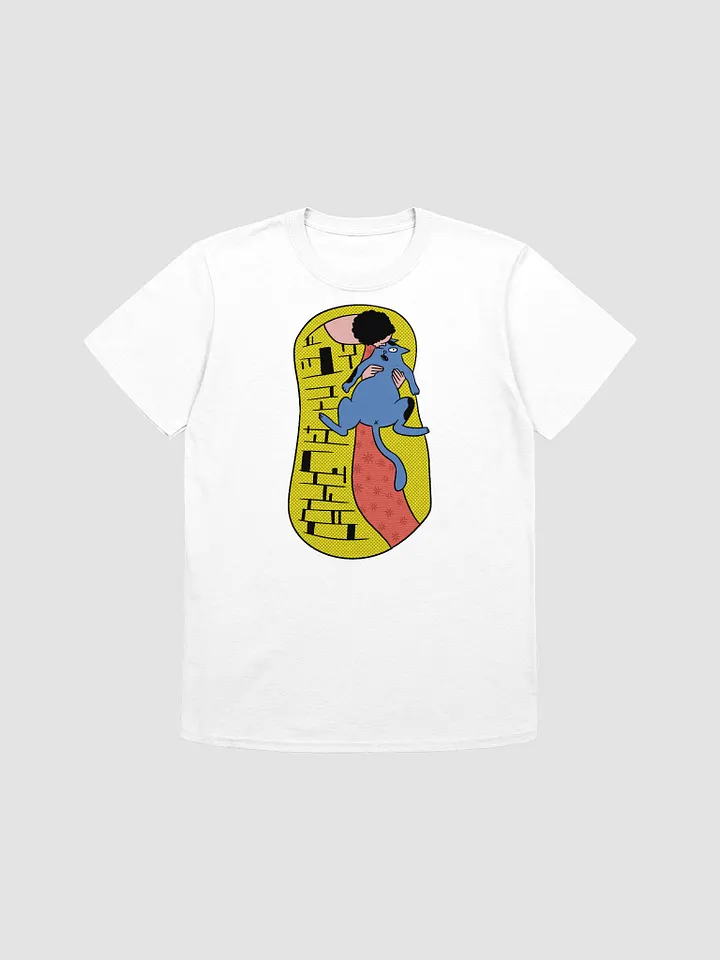 Whimsical Cat and Tie Cartoon T-Shirt product image (1)