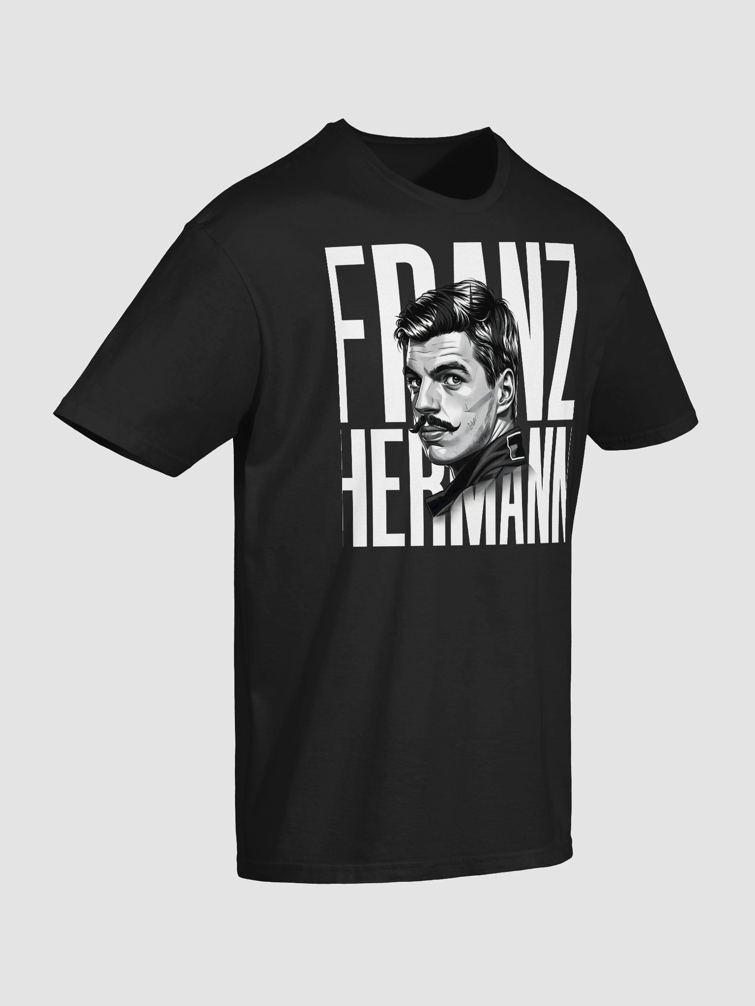Franz Hermann Max Verstappen Meme Tee - F1 Nürburgring Legend Black & White Art product image (6)