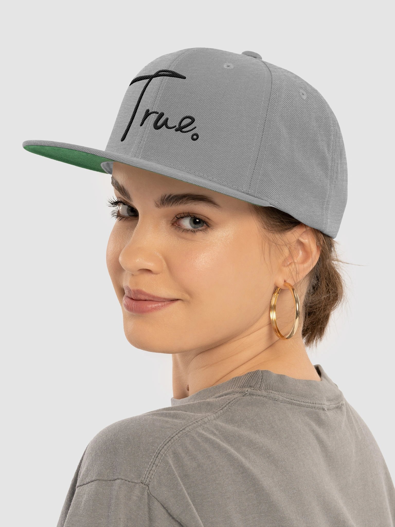 Cast Snapback — in Heather Grey + Charcoal product image (5)