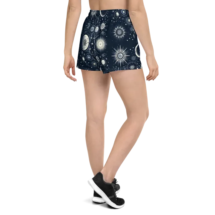 All-Over Print Women's Athletic Short Shorts product image (1)