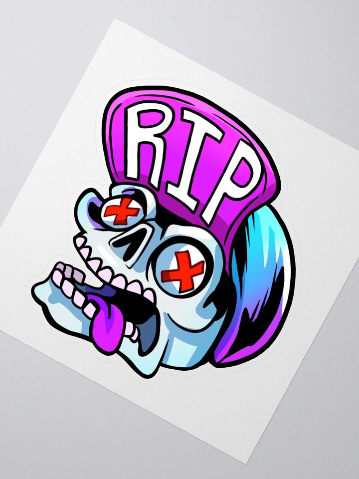 RIP Kiss Cut Sticker product image (2)