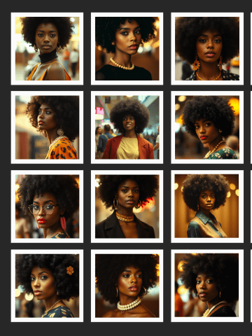 101 Black Female Afro Portraits - Vintage Soul Download product image (1)