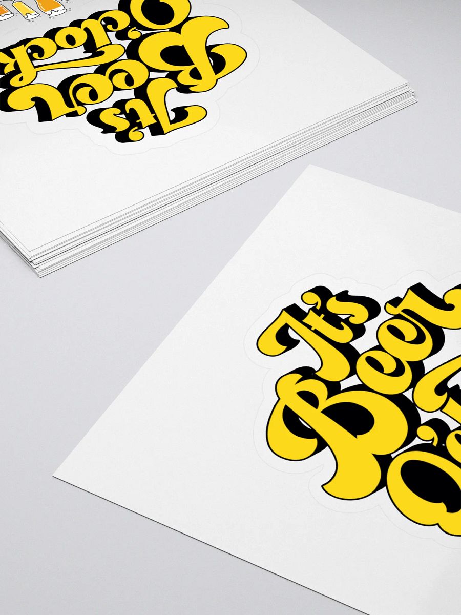Beer O'Clock Vinyl Stickers product image (4)