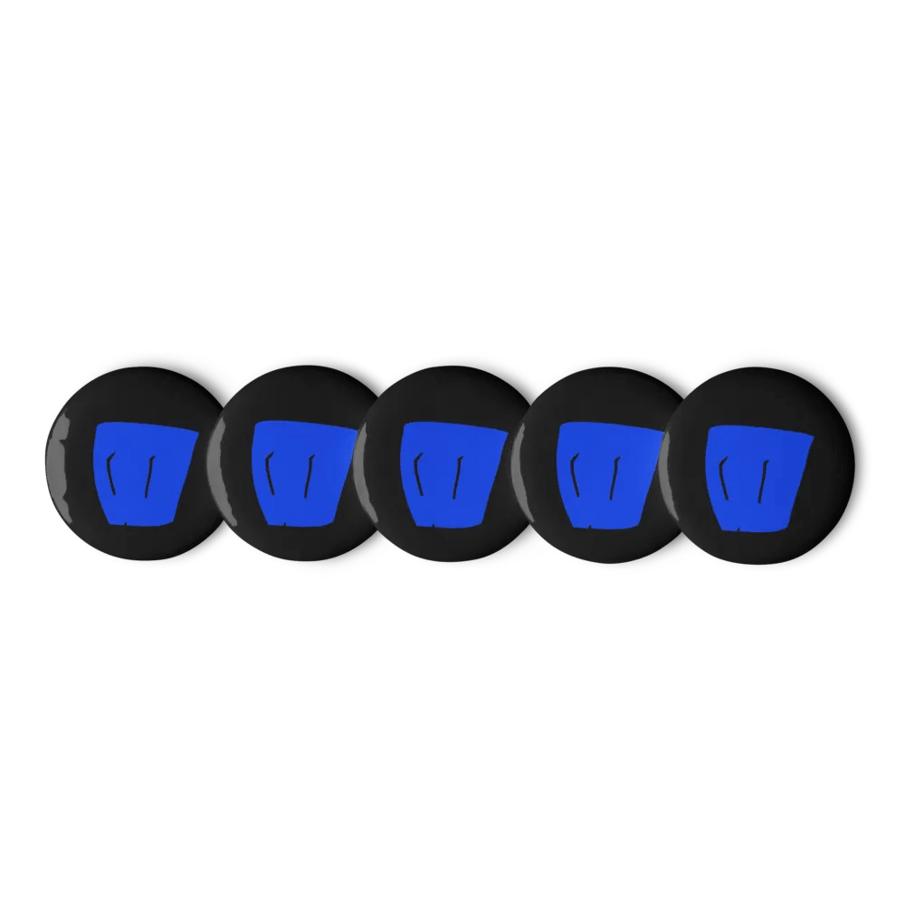 Blue Shorts Pin Button Set product image (1)