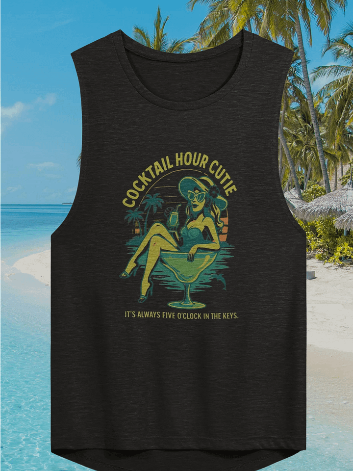 Cocktail Hour Cutie Ladies Ultra-Soft Tank Top product image (1)