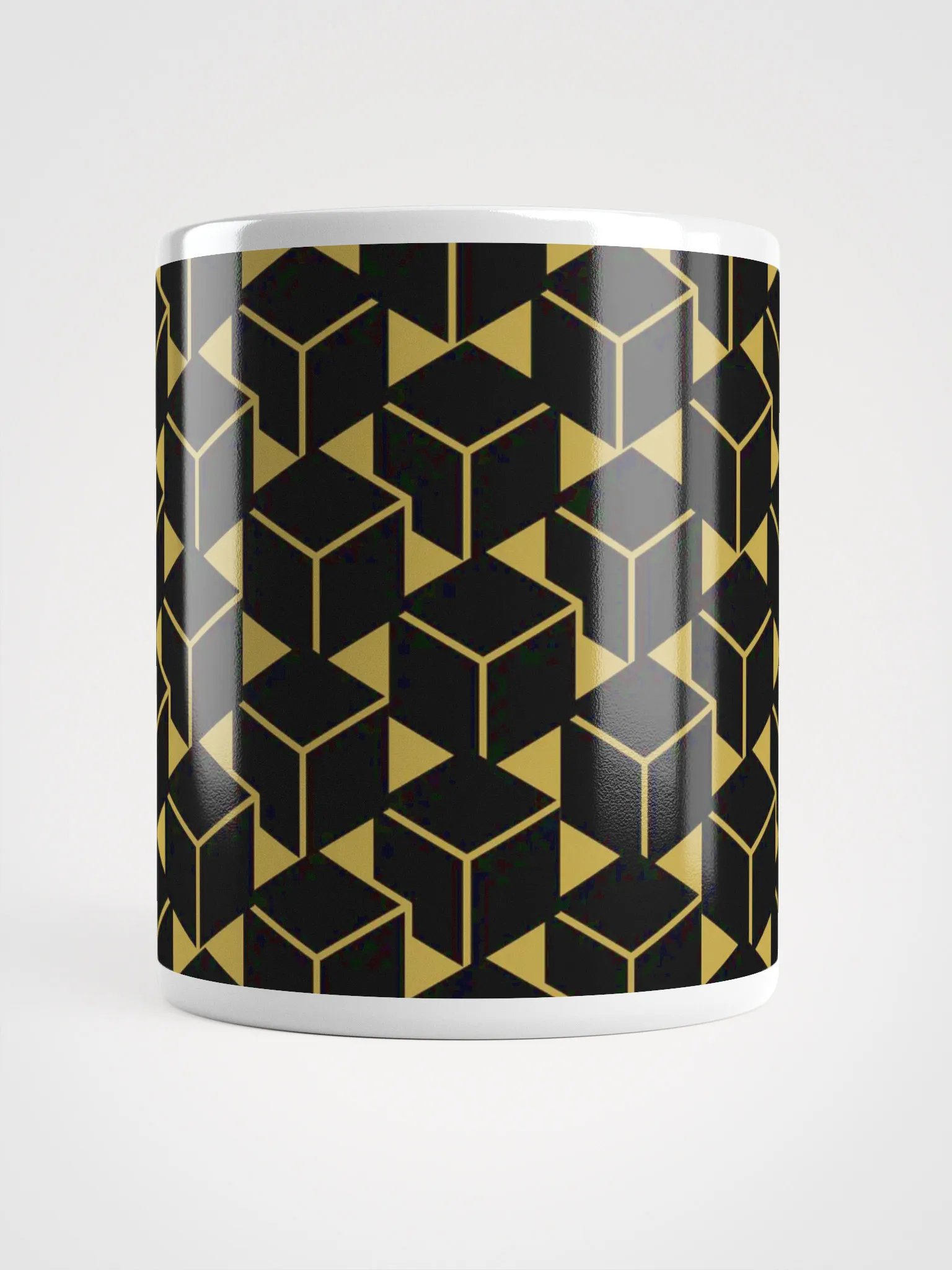Golden Illusion Geometric Mug product image (5)