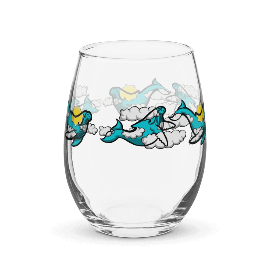 sky humpback whale stemless wine glass product image (3)