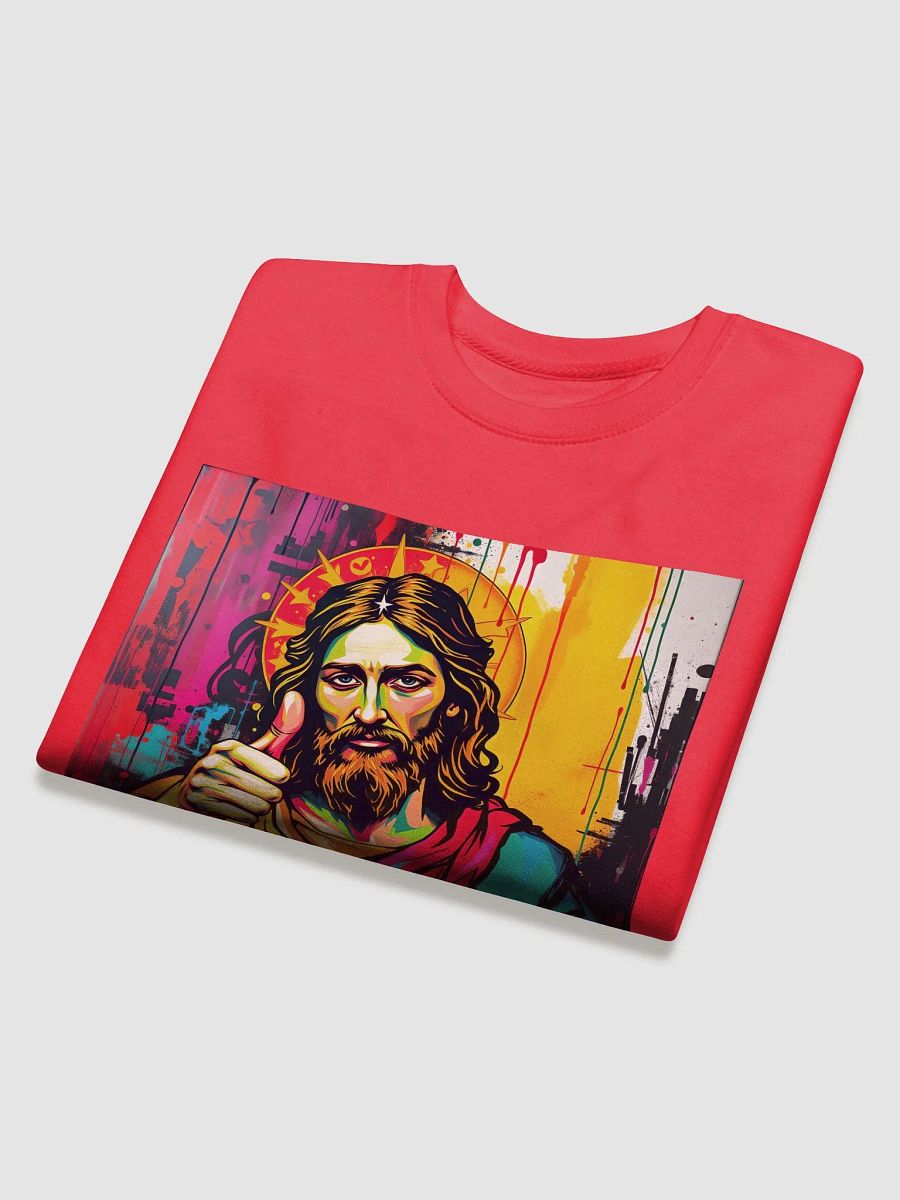 Jesus says it's ok to smoke grass but crack is whack! Supersoft crewneck sweatshirt product image (4)