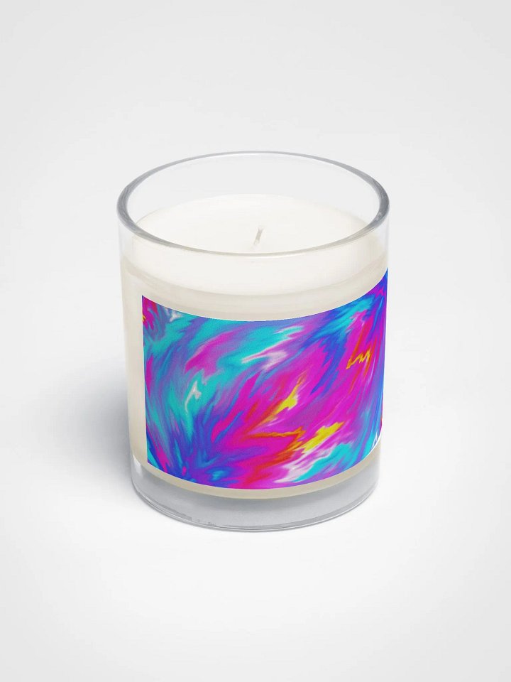 Marbled Rainbow Swirl III Soy Wax Candle product image (2)