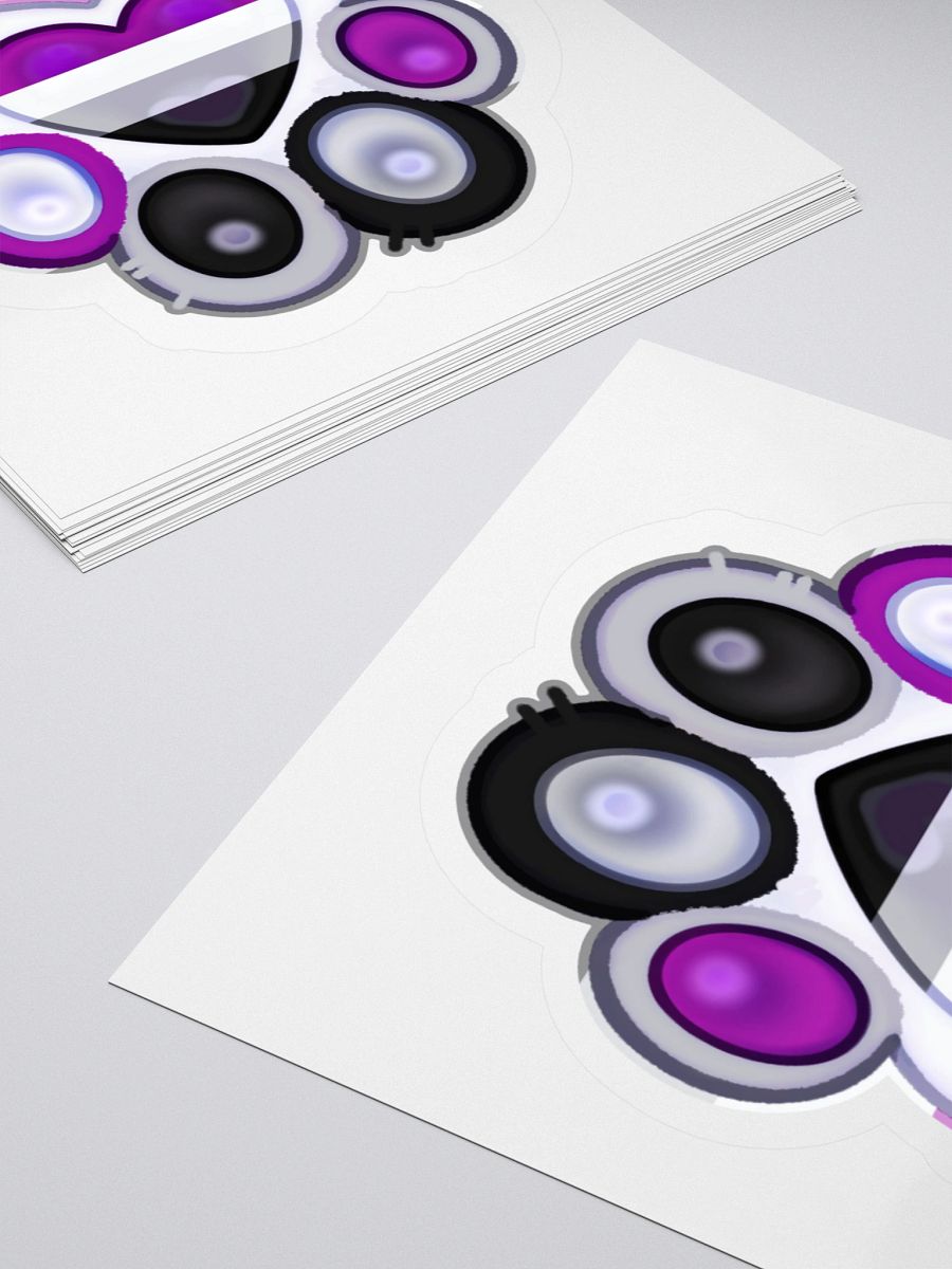 Asexual Pride Paw Print Kiss Cut Stickers product image (15)
