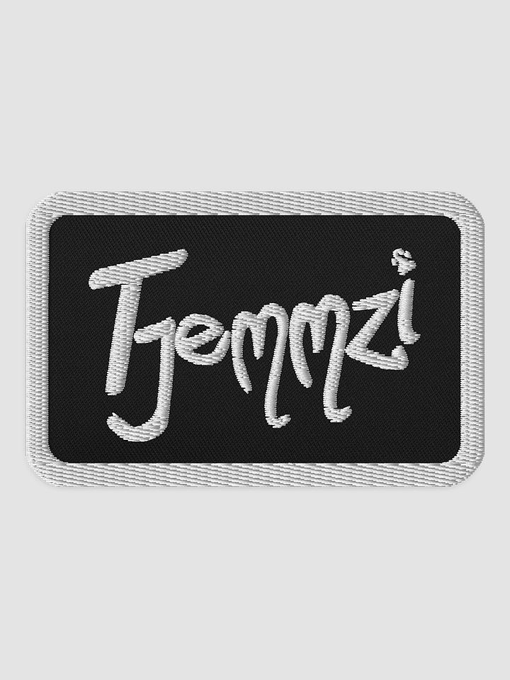 Tjemmzi Embroidered Patch - Rectangle (White Detail) product image (1)