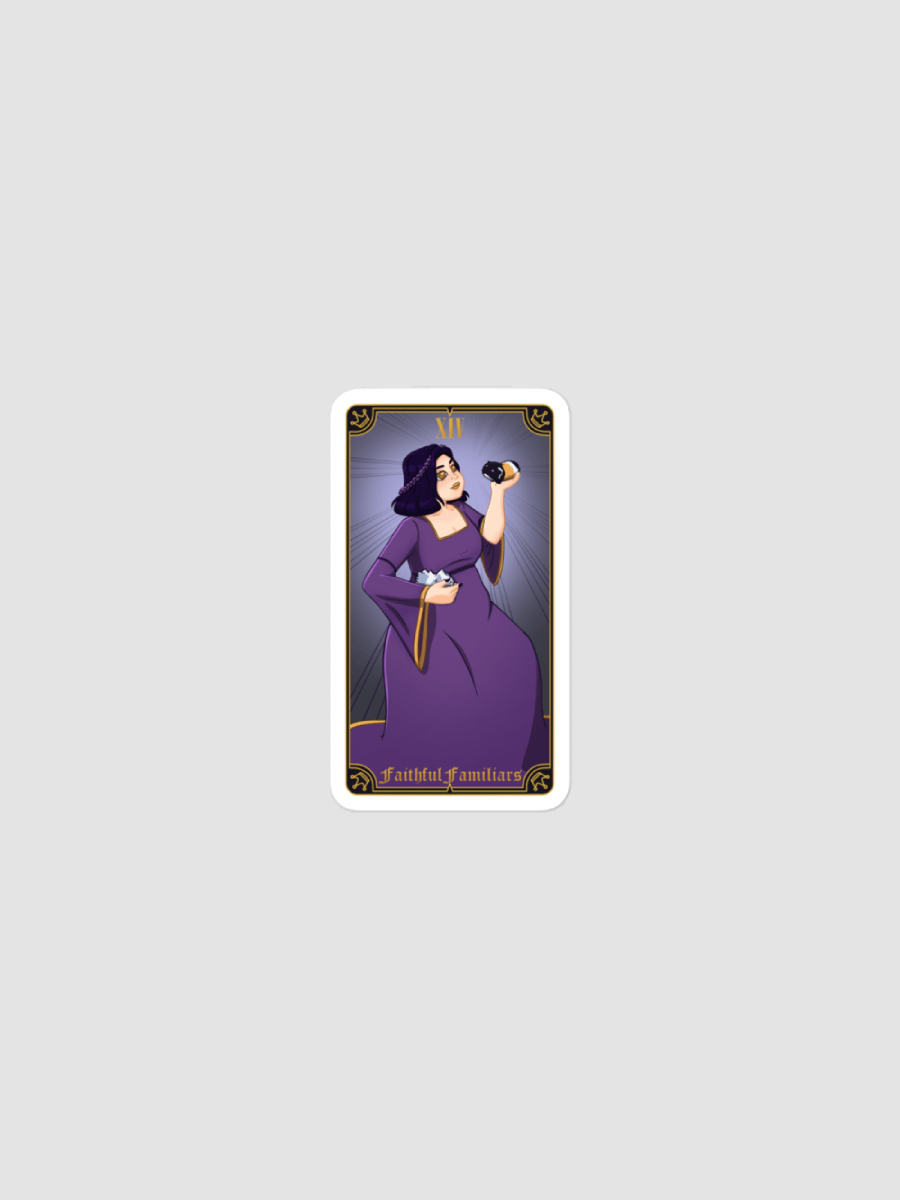 XIV ~ The Faithful Familiars Tarot Sticker product image (1)