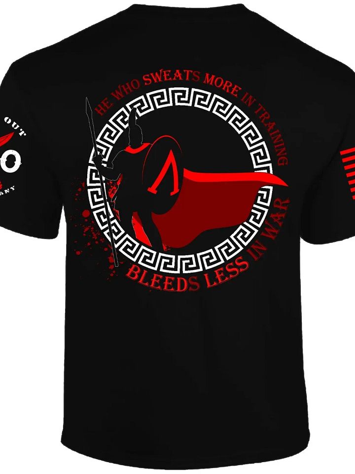 Spartan Ethos T-Shirt I Knives Out I Sweat More I Bleed Less I Military product image (1)