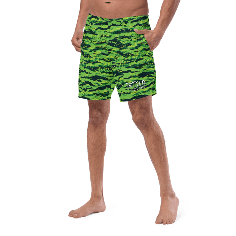 Green Camo Swim Trunks product image (8)