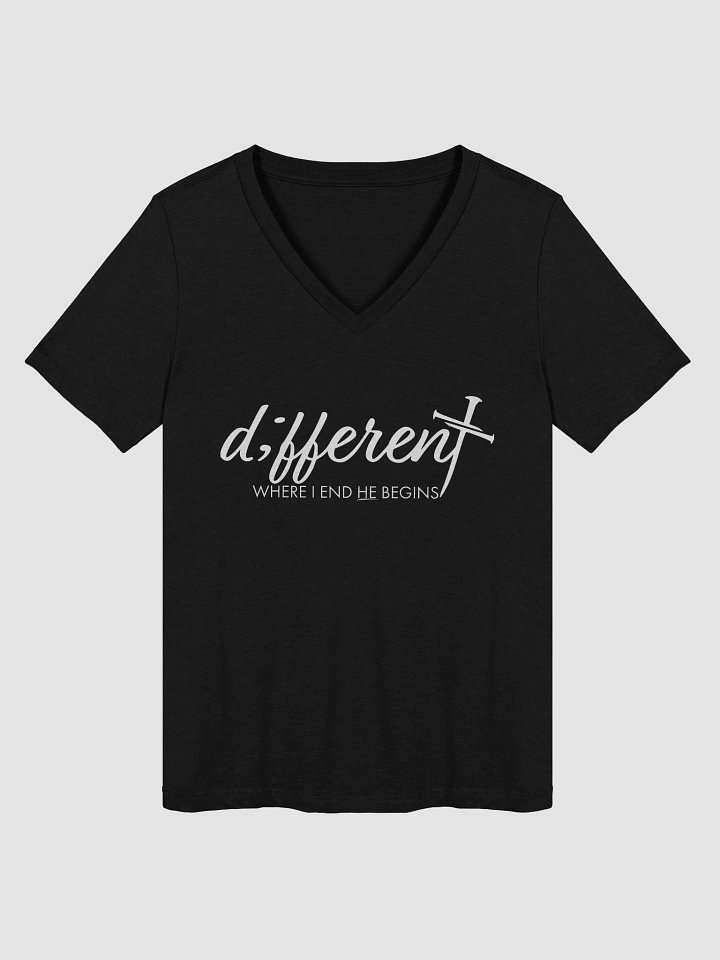 Different Qr code V-neck product image (1)