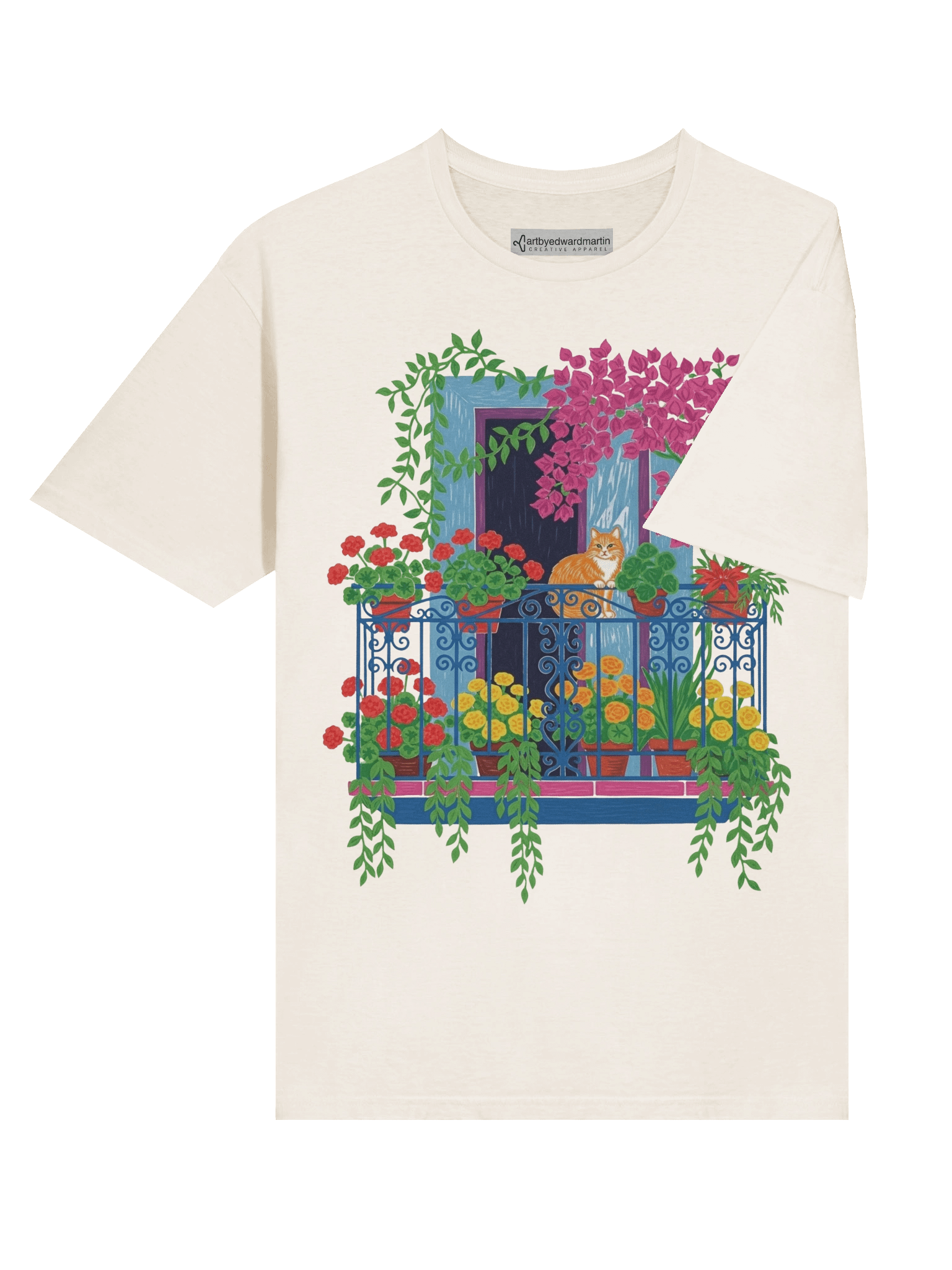 Balcony Cat Unisex Tee product image (133)