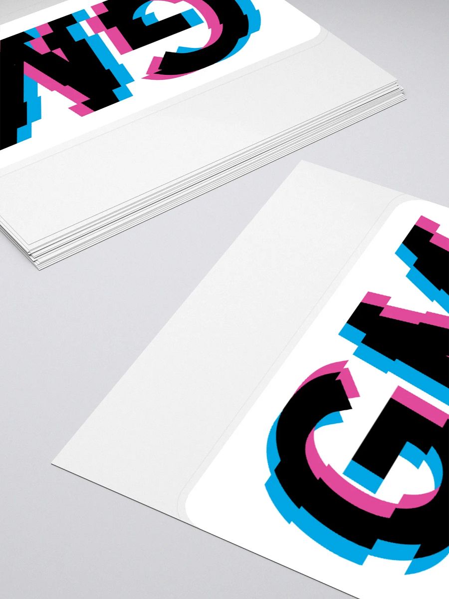White GM Sticker product image (4)