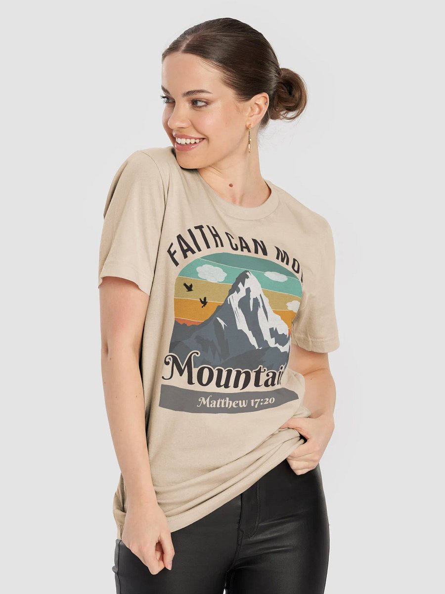 Faith Can Move Mountains Sunset (Matthew 17:20) T-Shirt product image (9)