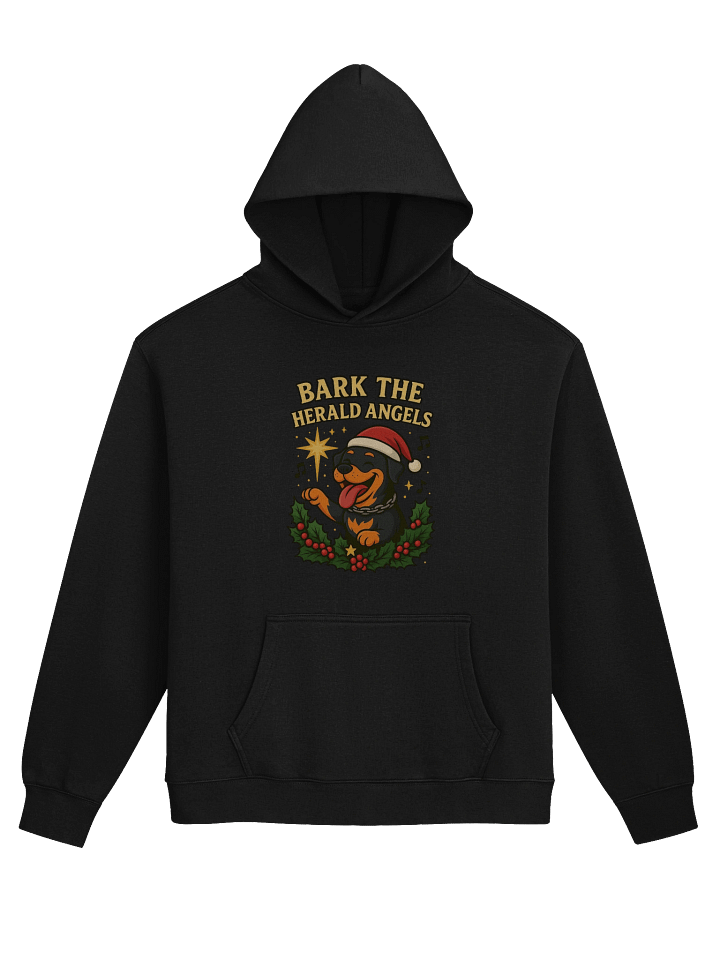 Bark The Herald Angels Rolo (premium hoodie, signature series) product image (1)