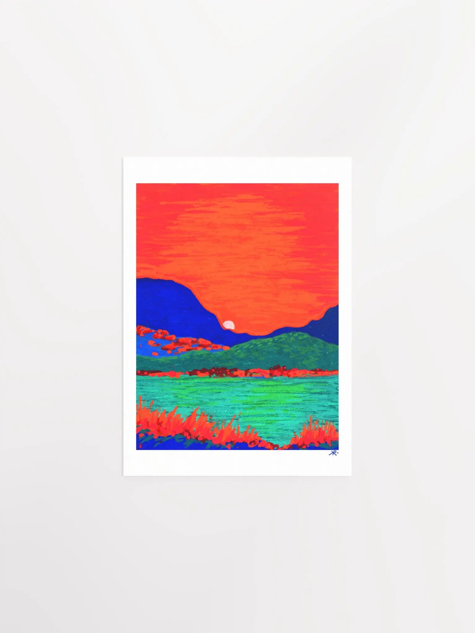 Dazzling Dreamsicle Hills | Vibrant Landscape product image (1)