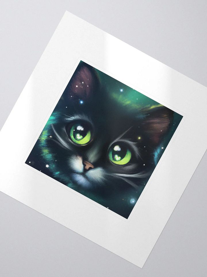 Cute Galactic Kitty Sigma Sticker product image (2)