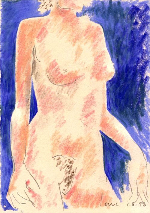 Pink Nude on Blue 01.08.98 print product image (1)