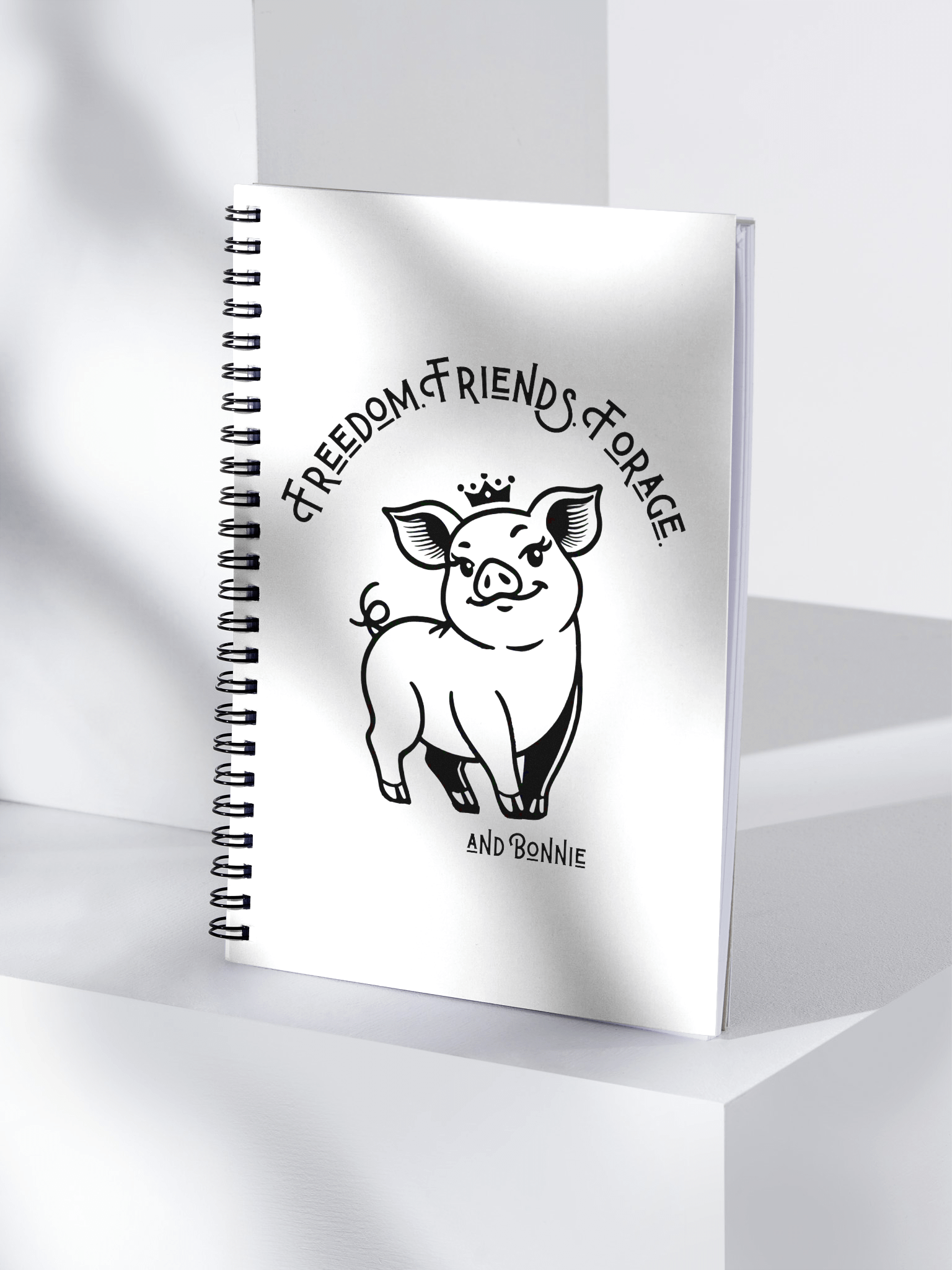 Freedom, Friends, Forage and Bonnie - notebook product image (4)