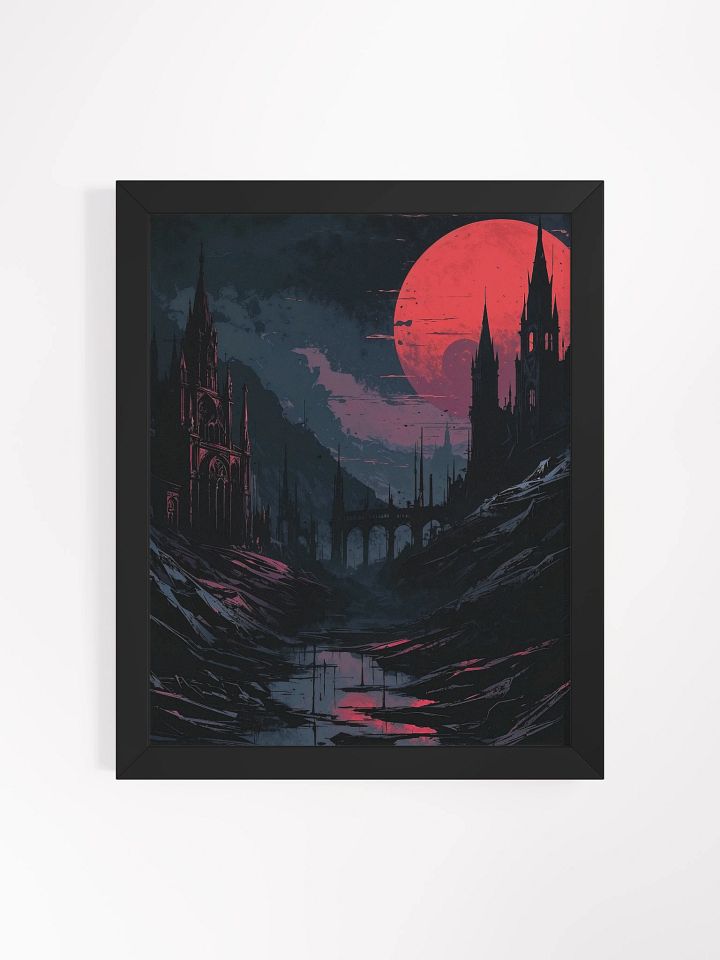 Red Eclipse Cathedral Framed Print product image (2)