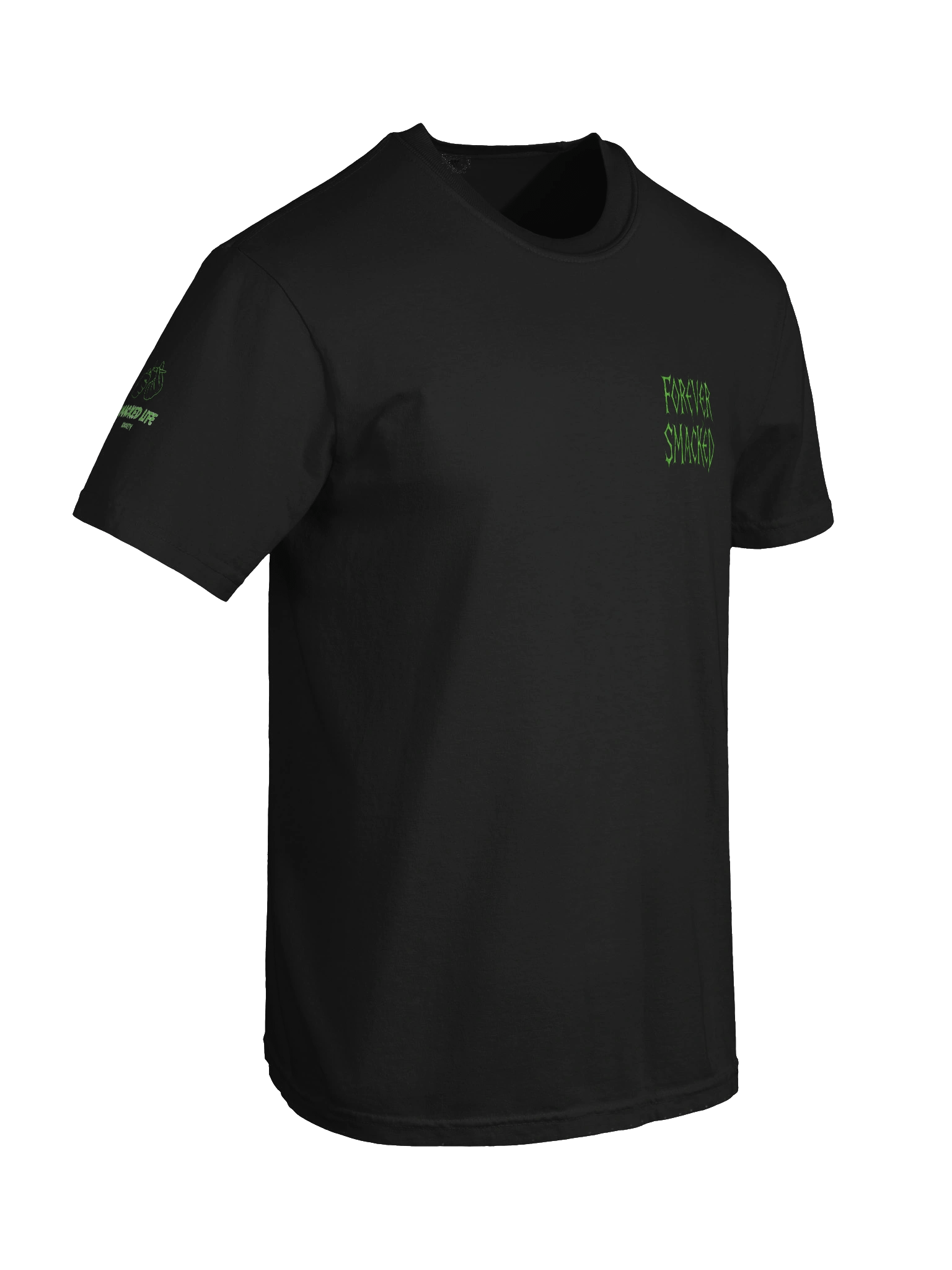 Forever Smacked – Green Flame Skeleton Unisex T-Shirt product image (8)