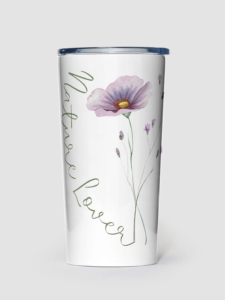 Nature Lover: Purple Floral 20oz Tumbler product image (1)