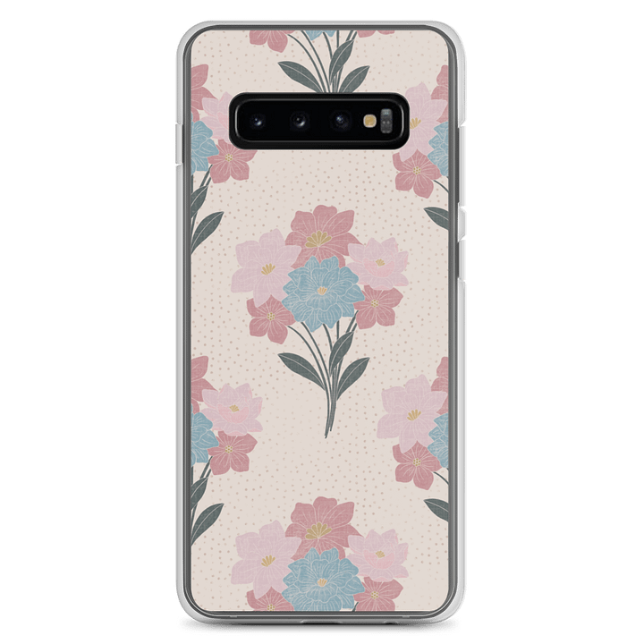 Floral Bunch Block Style Soft Case for Samsung product image (1)