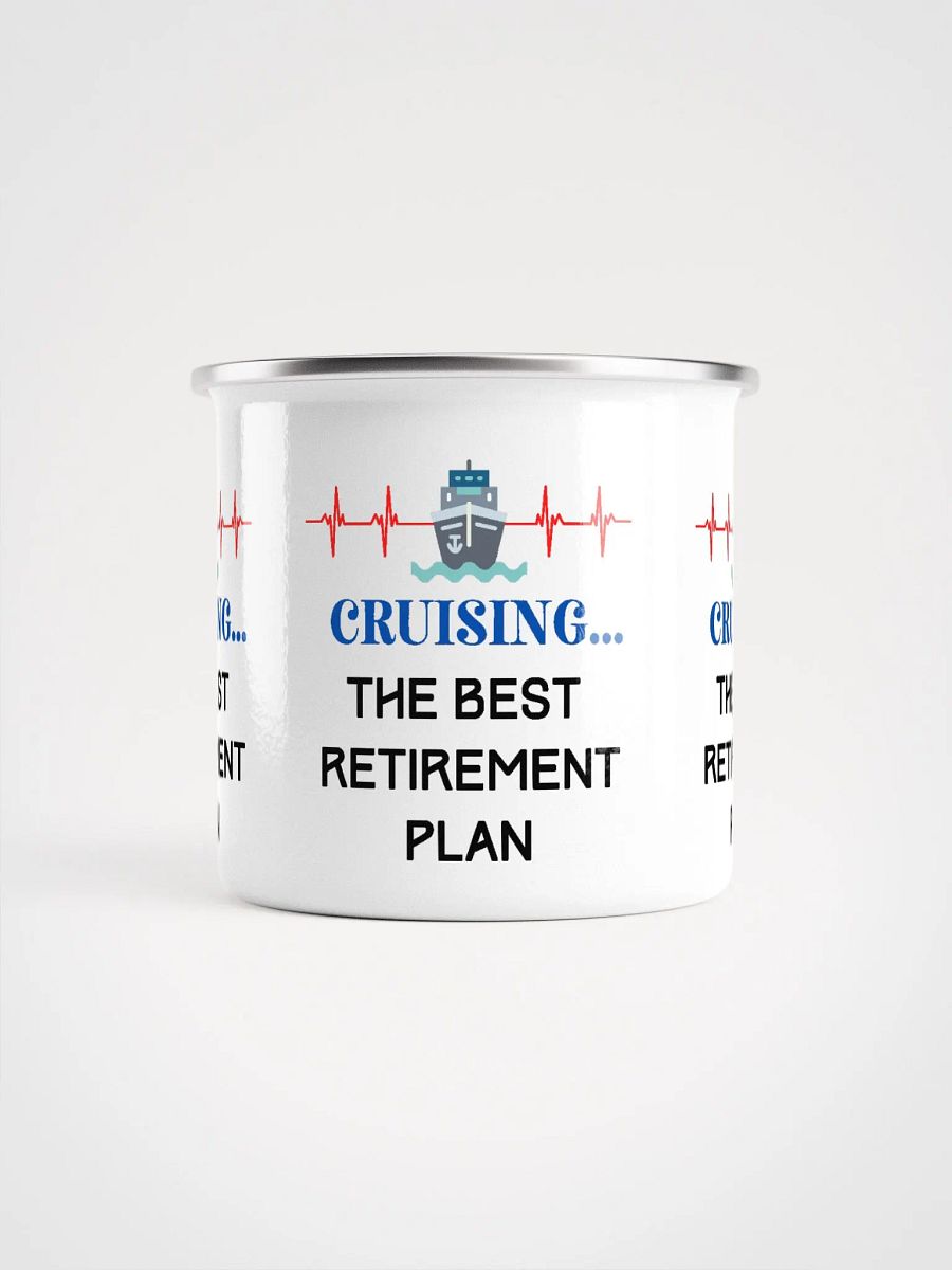 Cruising in Retirement Enamel Mug product image (3)