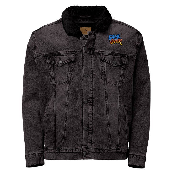 Game Over Drip Threadfast Sherpa Denim Jacket product image (1)