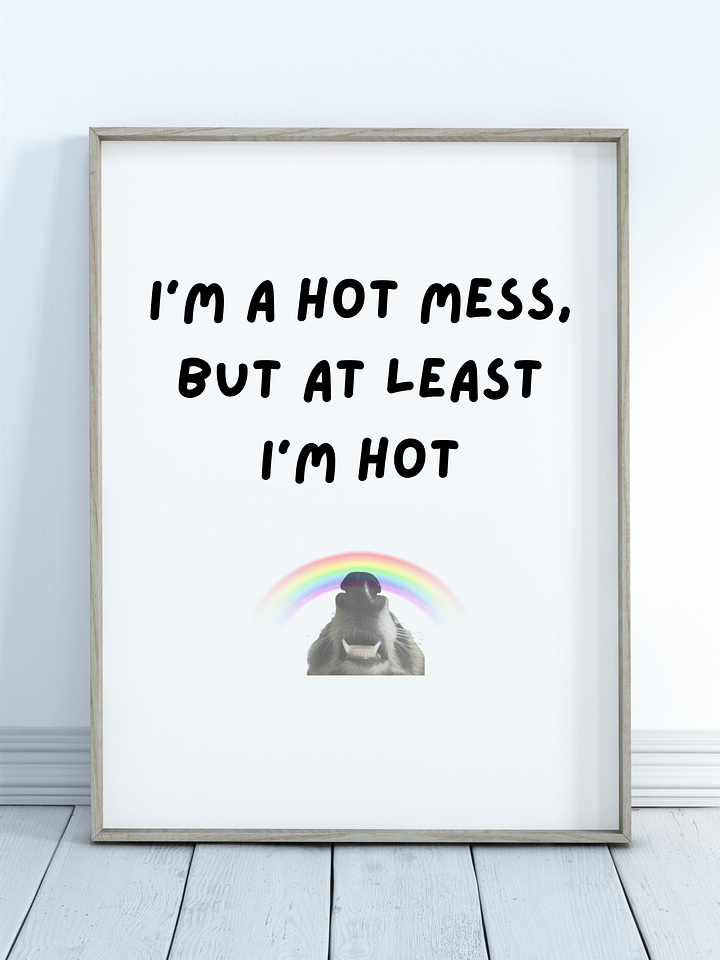 I'm a Hot Mess - Raccoon Poster product image (1)