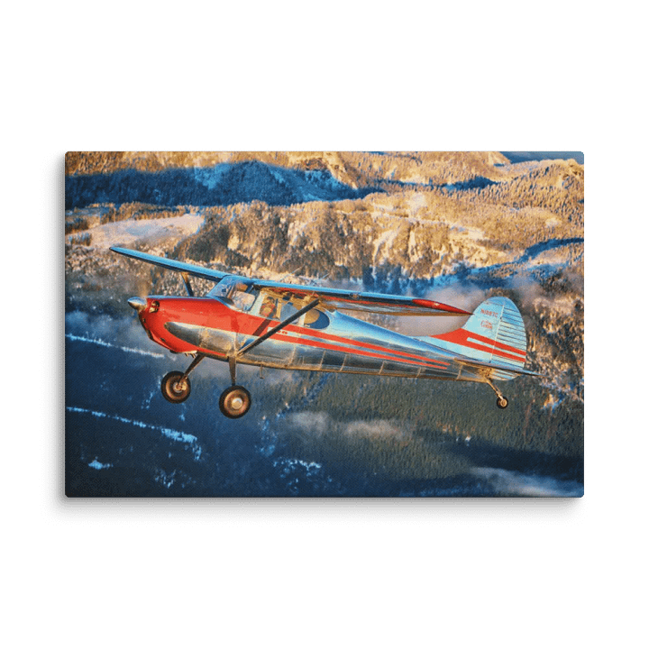 Cessna 170 Over Snowy Cascades product image (1)