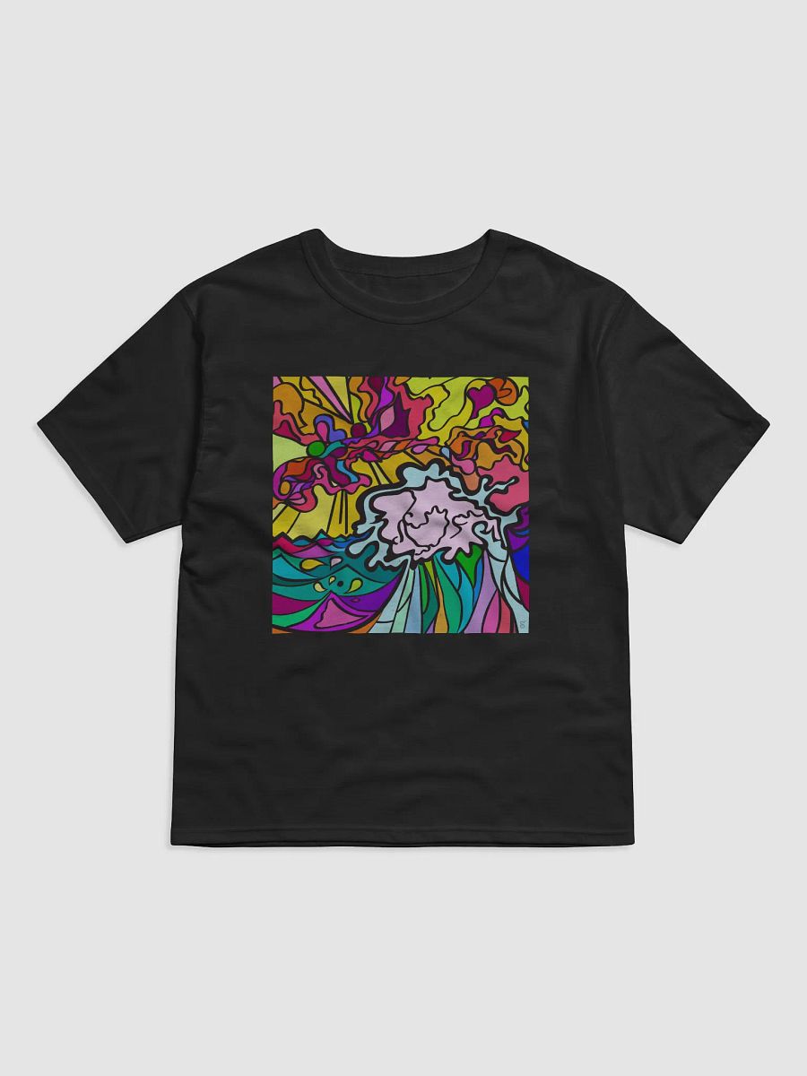 Vibrant Energy Abstract T-Shirt - Wave at Sunset product image (1)