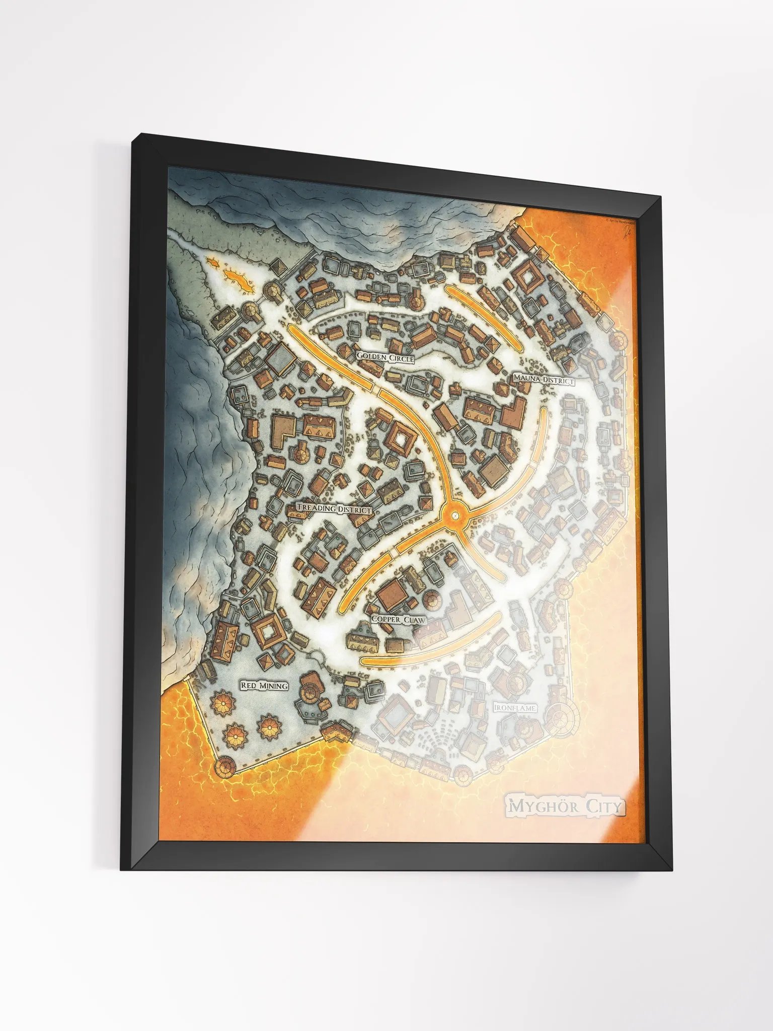 Myghör City FRAMED POSTER 16'' X 20'' product image (8)