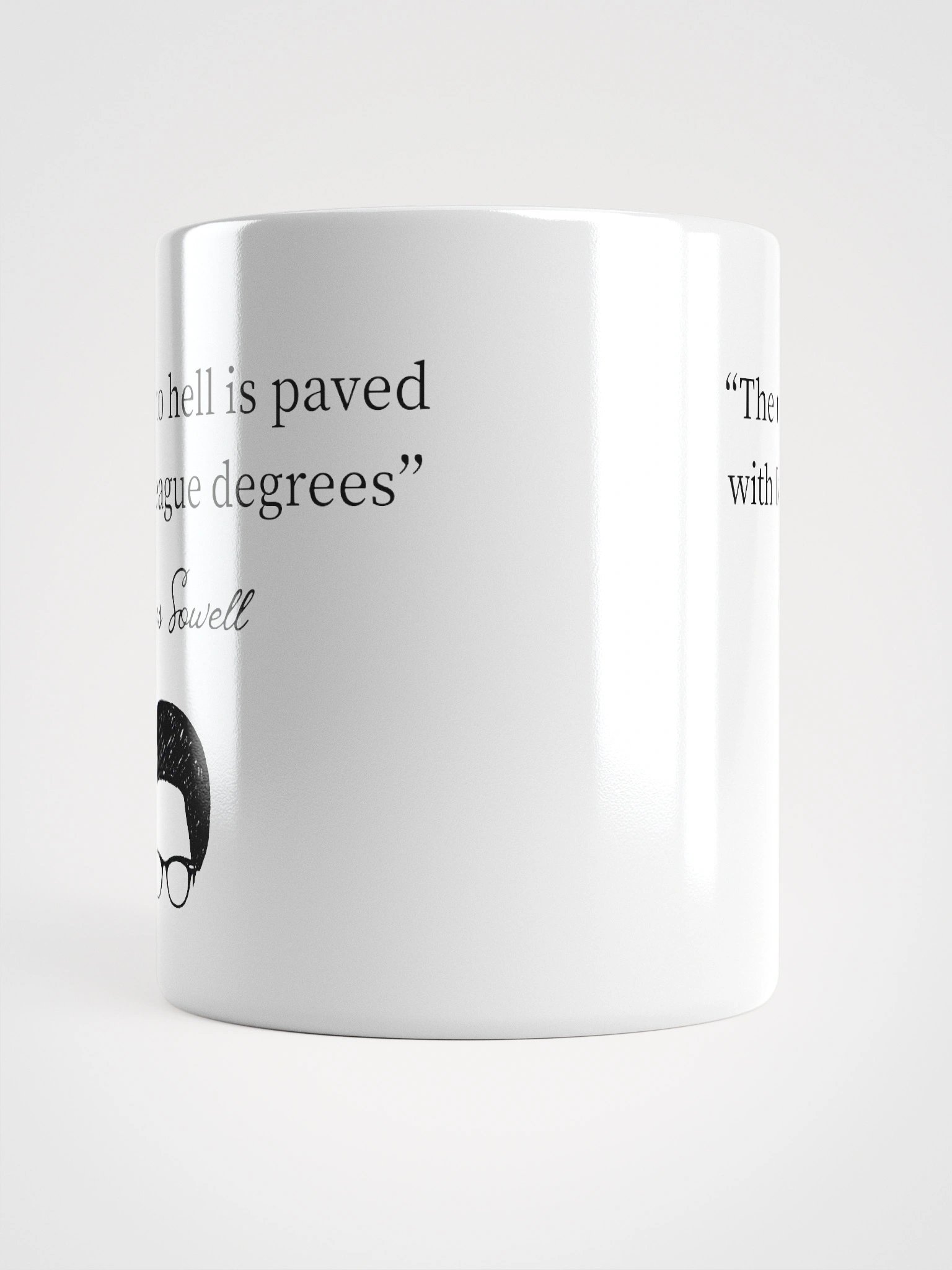 "The Road to Hell" — Thomas Sowell Quote Mug product image (5)