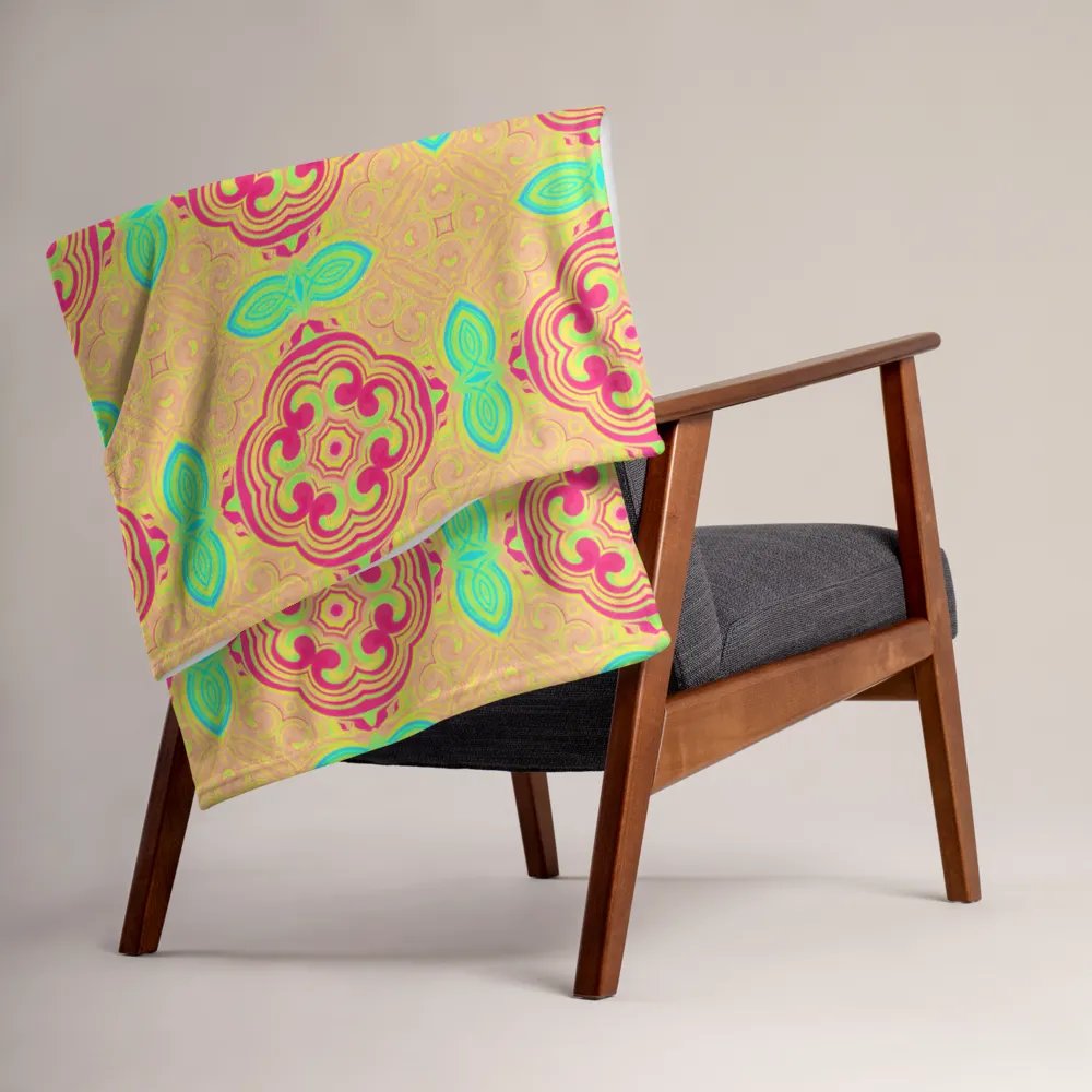 Bright Abstract Flower Blanket product image (5)