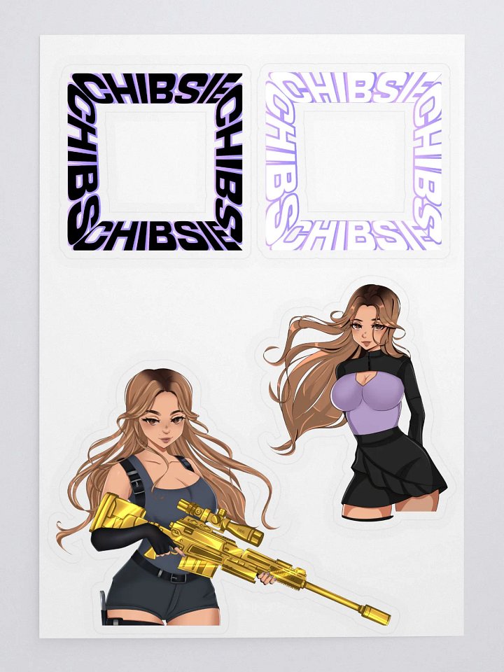 4-PACK CHIBSIE STICKERS product image (1)