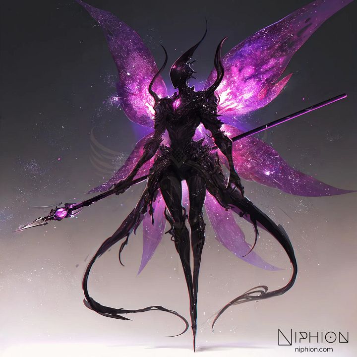 High-Resolution Digital Art – Abyssal Seraph, Character Design #9 product image (1)